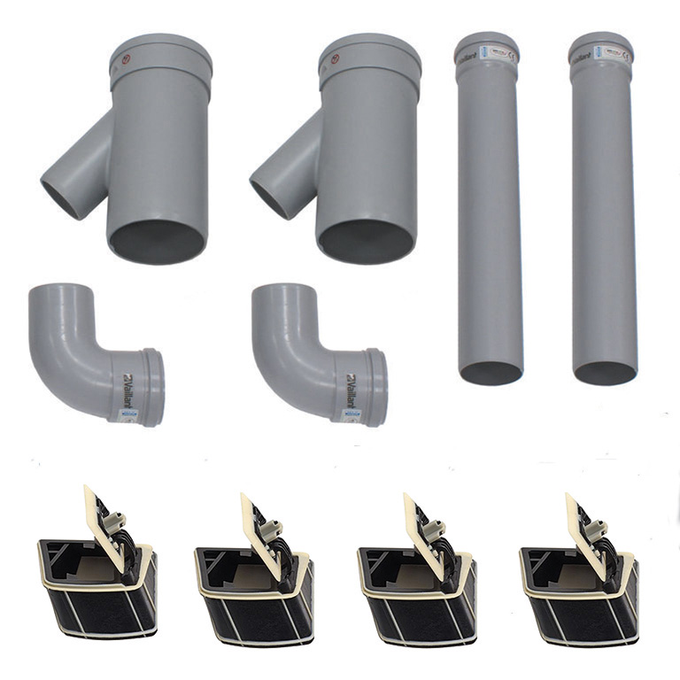 Erweiterungsset 4er-Kaskade DN 130 PP für ecoTEC plus/5-5 und COMPACT/4-5