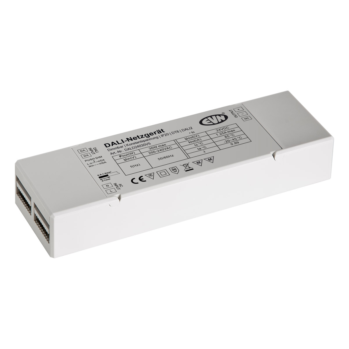 EVN Lichttechnik DALI Dimmer-Empfänger inklusive Netzgerät DALD24030VS