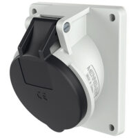 MENNEKES CEE-Anbausteckdose 7p 16A 7h 1045 500V/schwarz IP44 Schraubkl abgew Kunststoff