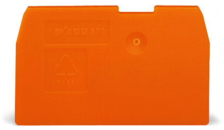 WAGO GmbH &amp; Co. KG Abschlußplatte orange 870-934