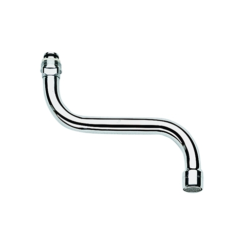 S-Auslauf 13052 Ausladung 150 mm für Küchen-Wandbatterien chrom