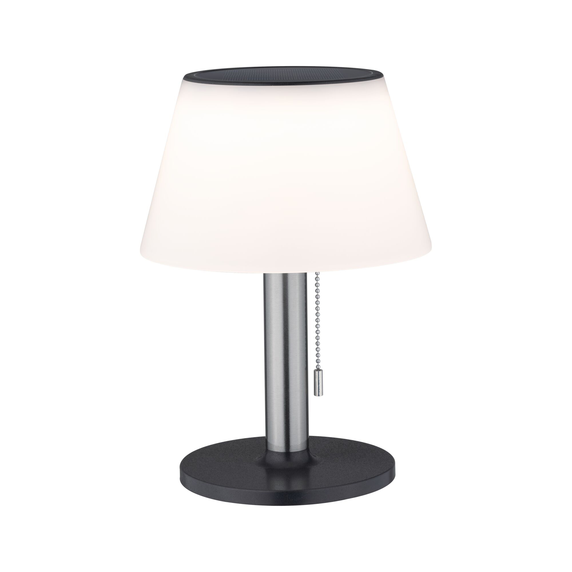 Paulmann PAULMANN LED-Tischleuchte 0,8W 3000K Lillesol Solar 943.09 45lm Konverter Edelstahl