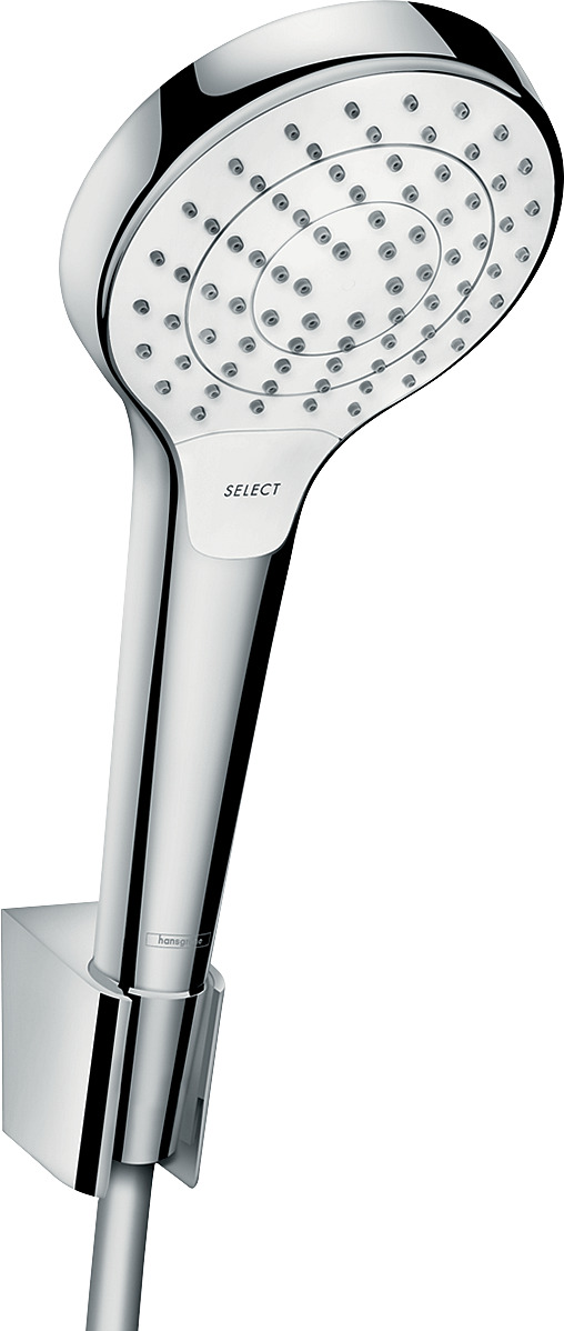 HANSGROHE Brausenset Croma Select S Vari Porter S weiss/chr Brauseschlauch 1250mm