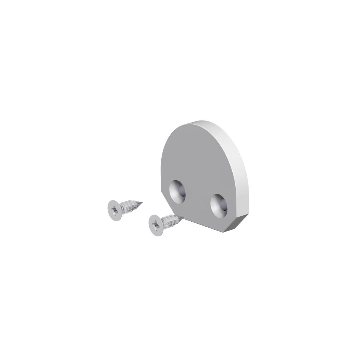 EVN Lichttechnik Aluminium-End-Abschlussplatte mit 2 Schrauben APRE EAP