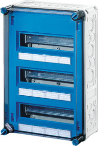 HENSEL Automatengehäuse Aufputz 3x12TE Kunststoff Mi 1336 IP65 300x450x170mm ET93mm