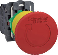 Schneider Electric Pilzdrucktaster Not-Aus Drehentriegelung, 2Ö XB5AS8444