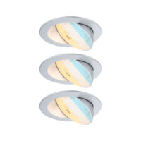 PAULMANN LED-Einbaustrahler 6,5W Konverter weiß 922.56 3LEDs chr 2700-6500K 700lm chr