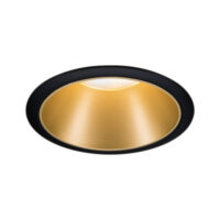 PAULMANN LED-Einbaustrahler 6,5W Konverter schwarz Cole Coin 934.03 1LED 2700K weiß 460lm schwarz