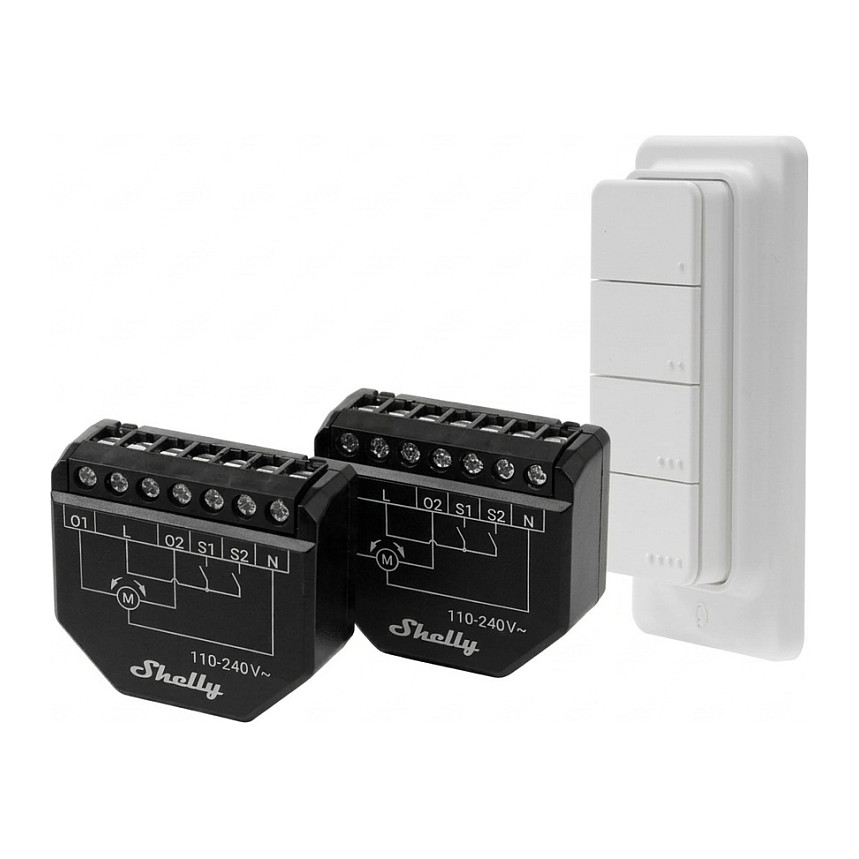 Shelly Shelly Shutter x2 + BLU RC Button 4 Pack
