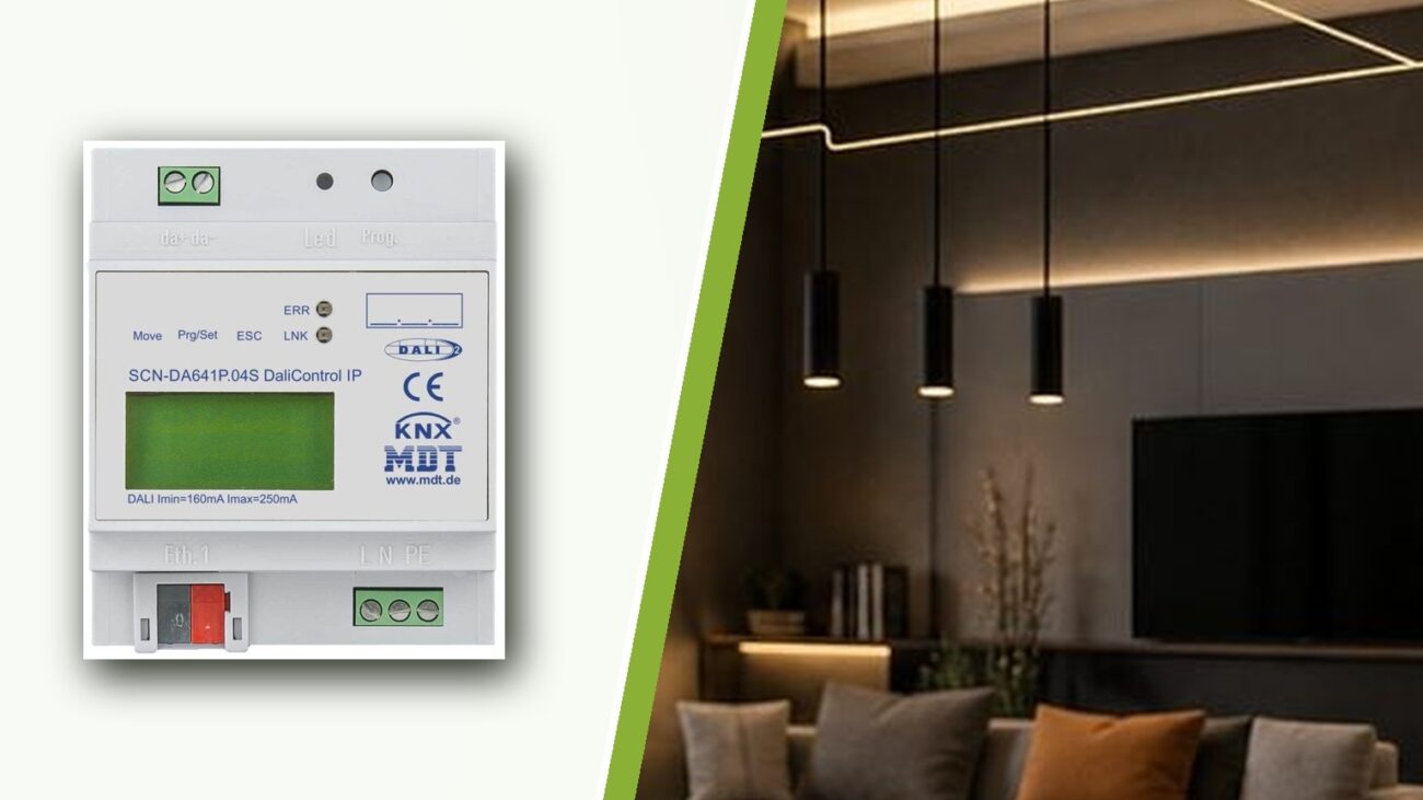 MDT DALI Control Gateway – DALI-Beleuchtung über KNX steuern