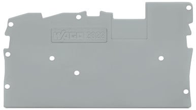 WAGO GmbH &amp; Co. KG Abschlussplatte grau 2022-1391