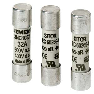 Siemens Siemens Dig Industr. Zylindersicherungseinsatz 3A,600V AC/400VDC 3NC1003