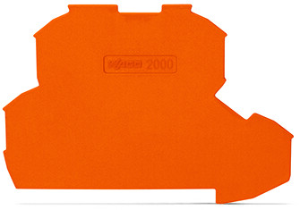 WAGO GmbH &amp; Co. KG 2L-Abschlussplatte orange 2000-2292