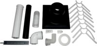 Anschluss-Set DN60/100 - C93x DN80 im Schacht, Abdeckung PP