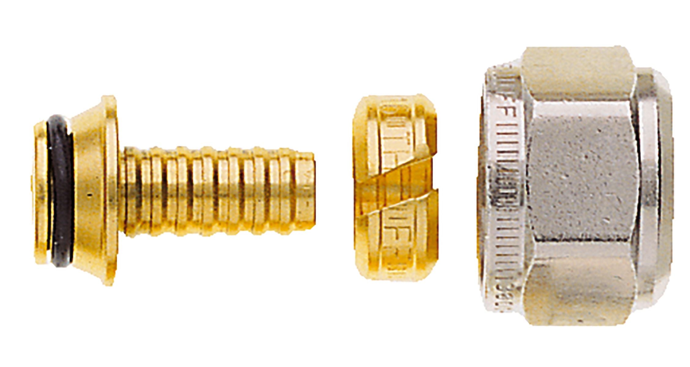 Klemmverschraubung vernickelt für Kunststoffrohr 16x2 mm und G 3/4 Außengewinde