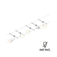 PAULMANN LED-Anbaustrahler 5x10W Konverter weiß Salt 944.58 5LEDs GU5,3 weiß matt Aluminium IP20