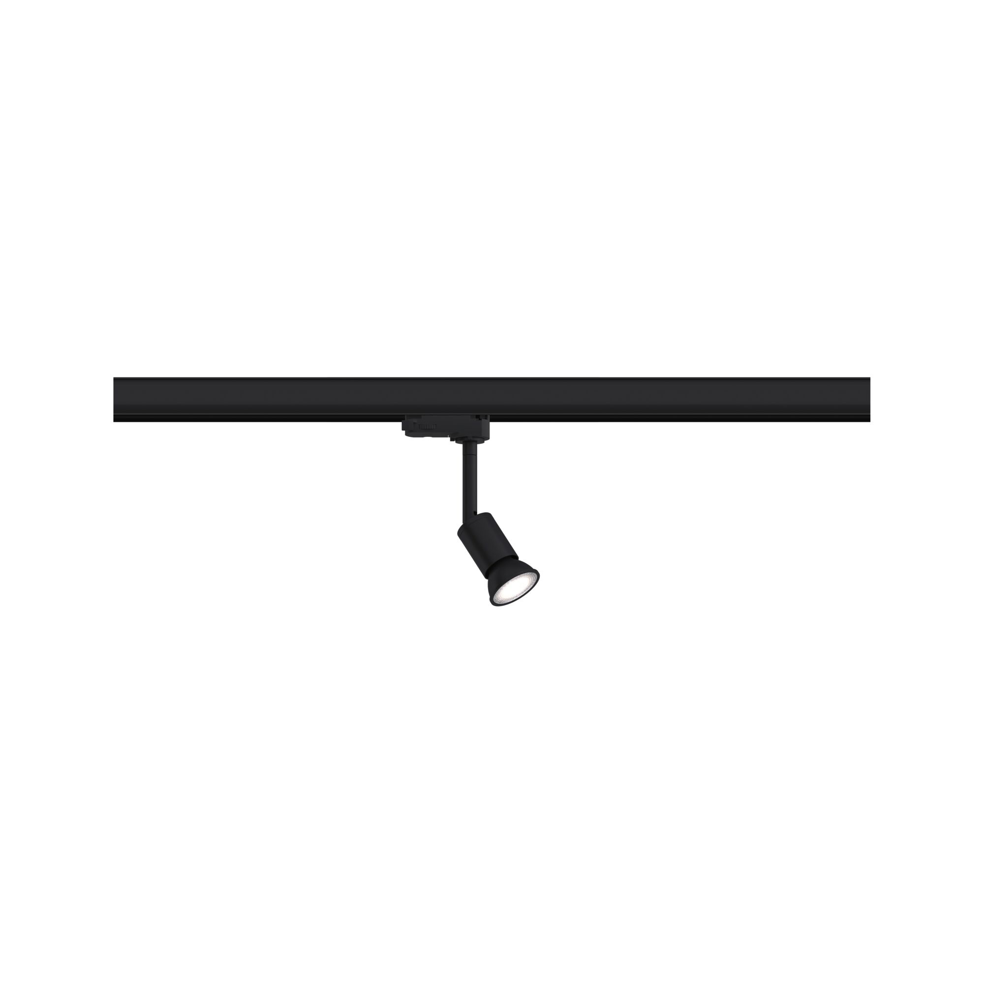 Paulmann PAULMANN LED-Schienenstrahler 10W 1LED Purell 955.29 schwarz GU10 schwarz matt Aluminium IP20