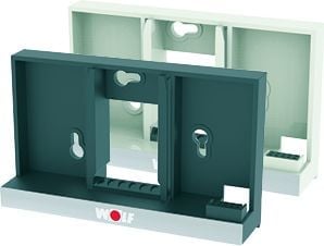 WOLF Wandsockel weiß für Bedienmodul BM-2
