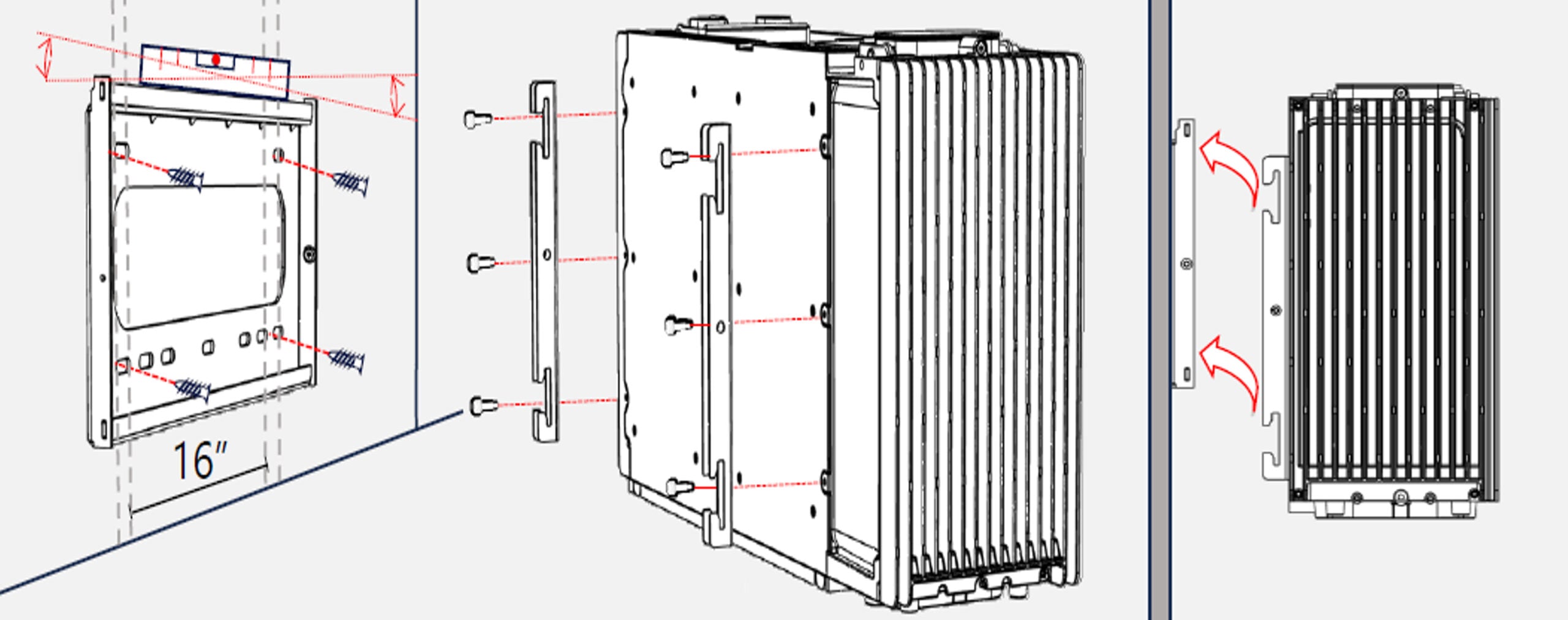 SolarEdge Nexis Batterie 400V/800V Wandhalterung IAC-NX-MDLWMB-01