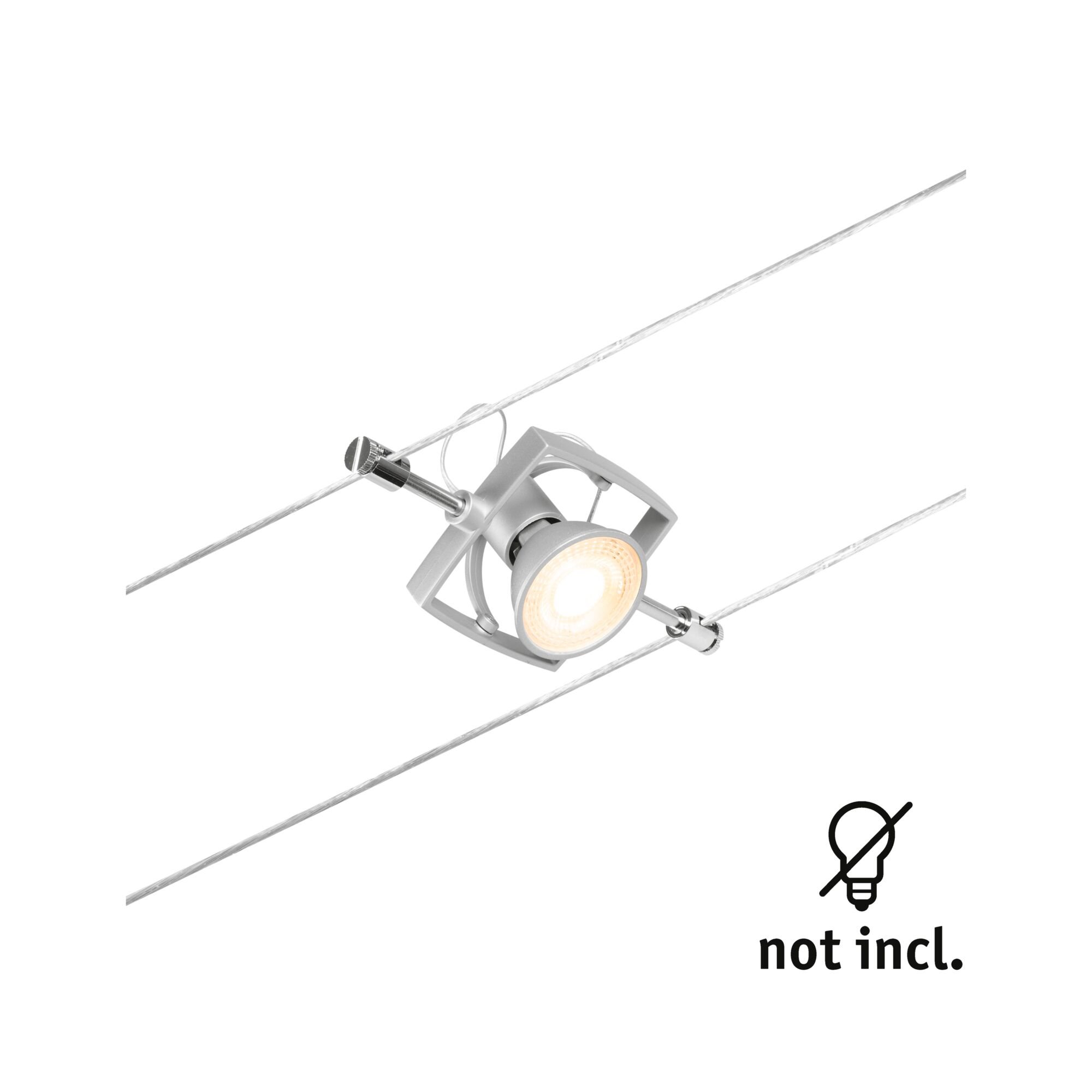 Paulmann PAULMANN LED-Anbaustrahler 10W Konverter 1LED MacII 944.31 chr GU5,3 chr matt Aluminium IP20