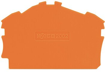 WAGO GmbH &amp; Co. KG Abschluss-/Zwischenplatte orange 2002-6392