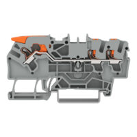 WAGO GmbH & Co. KG 3-Leiter-Durchgangsklemme 2,5qmm, grau 2102-5301