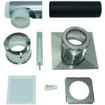 Basis-Anschluss-Set DN 200 PP an Abgas DN 200 PP Schacht