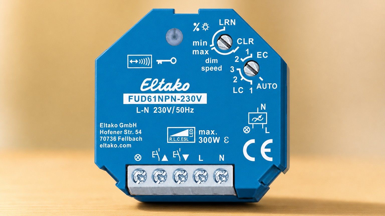 Dimmen nachrüsten ohne neue Leitung: Eltako Funk-Dimmaktor