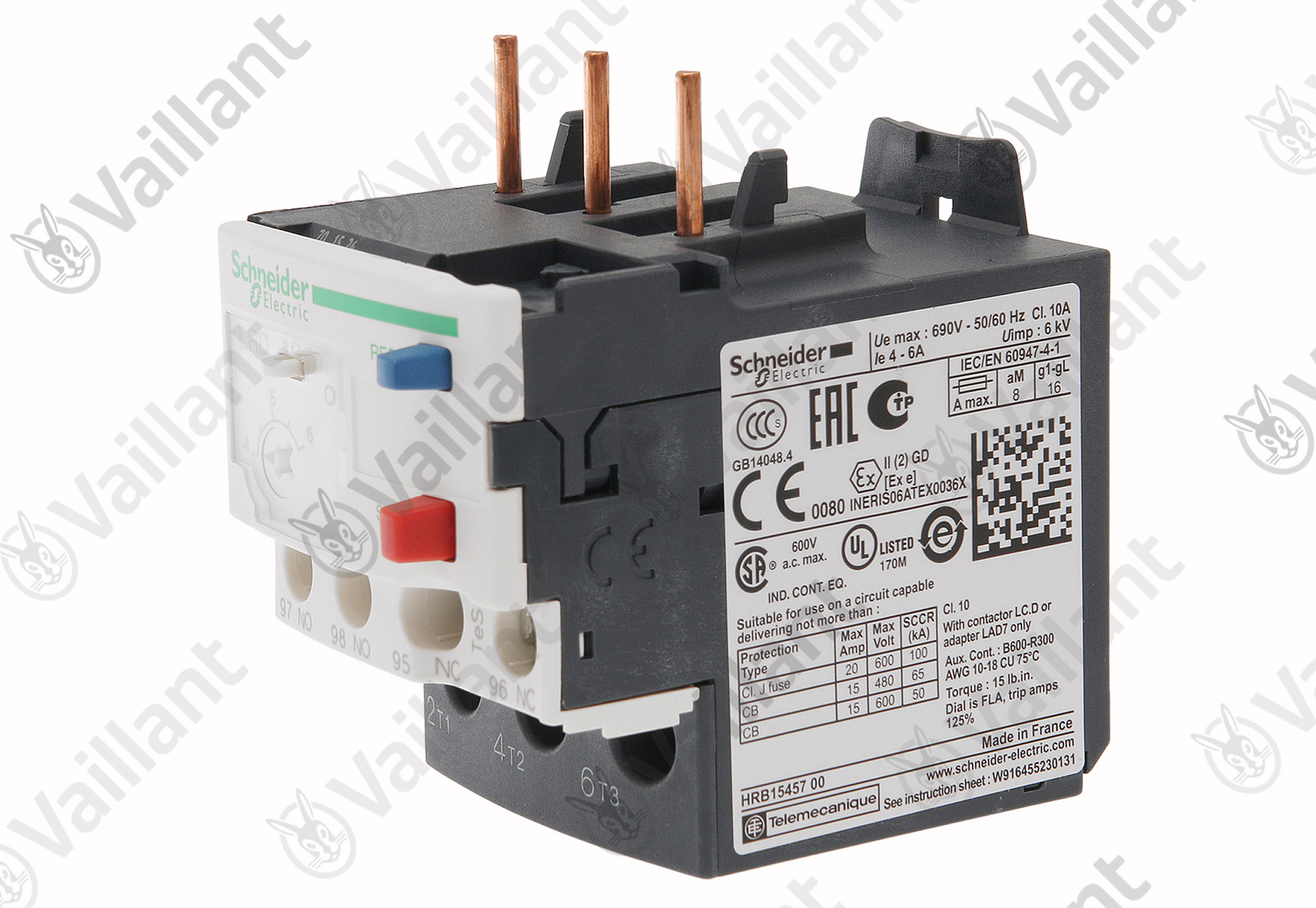 VAILLANT Schutzschalter, Motorschutz LRD Vaillant-Nr. 0020150183