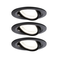 PAULMANN LED-Einbaustrahler 2,8W Konverter schwarz 924.57 3LEDs 4000K weiß 505lm schwarz matt Aluminium