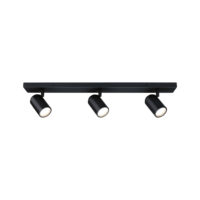 PAULMANN LED-Anbaustrahler 10W 3LEDs schwarz Zyli 667.77 GU10 schwarz matt Aluminium IP44