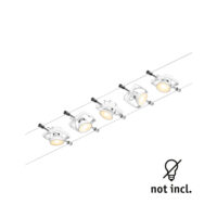 PAULMANN LED-Anbaustrahler 5x10W Konverter weiß MacII 944.32 5LEDs GU5,3 weiß matt Aluminium IP20