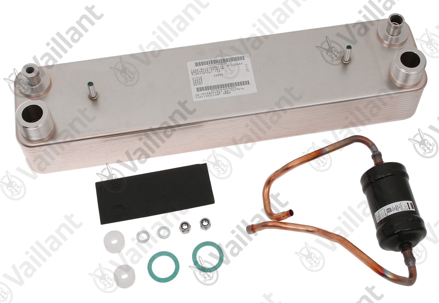 VAILLANT Kondensator (WT), 26 Platten Vaillant-Nr. 0020222896