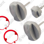 Knopf grau, Set a 3 St. Vaillant-Nr. 0020074963