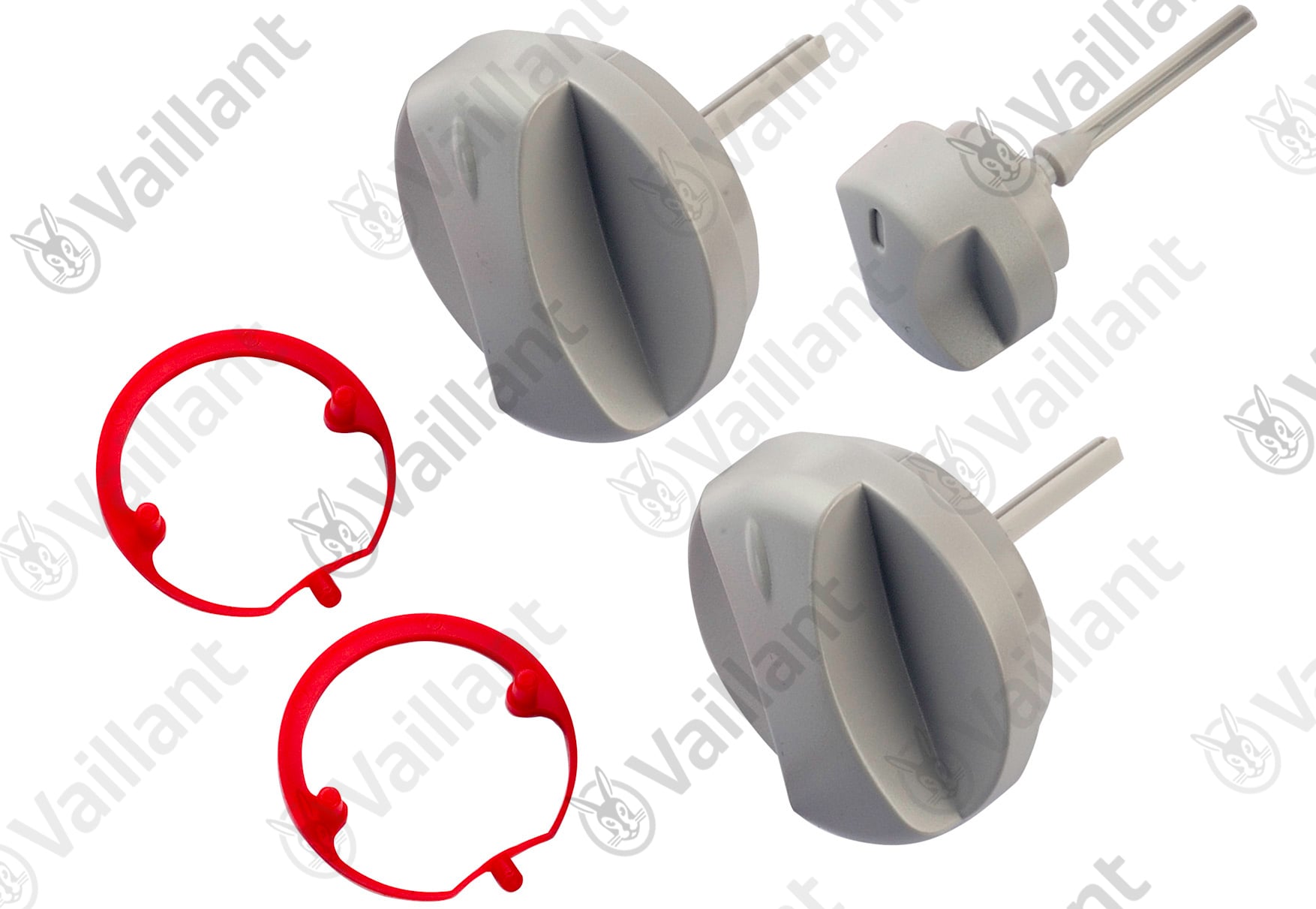 Knopf grau, Set a 3 St. Vaillant-Nr. 0020074963
