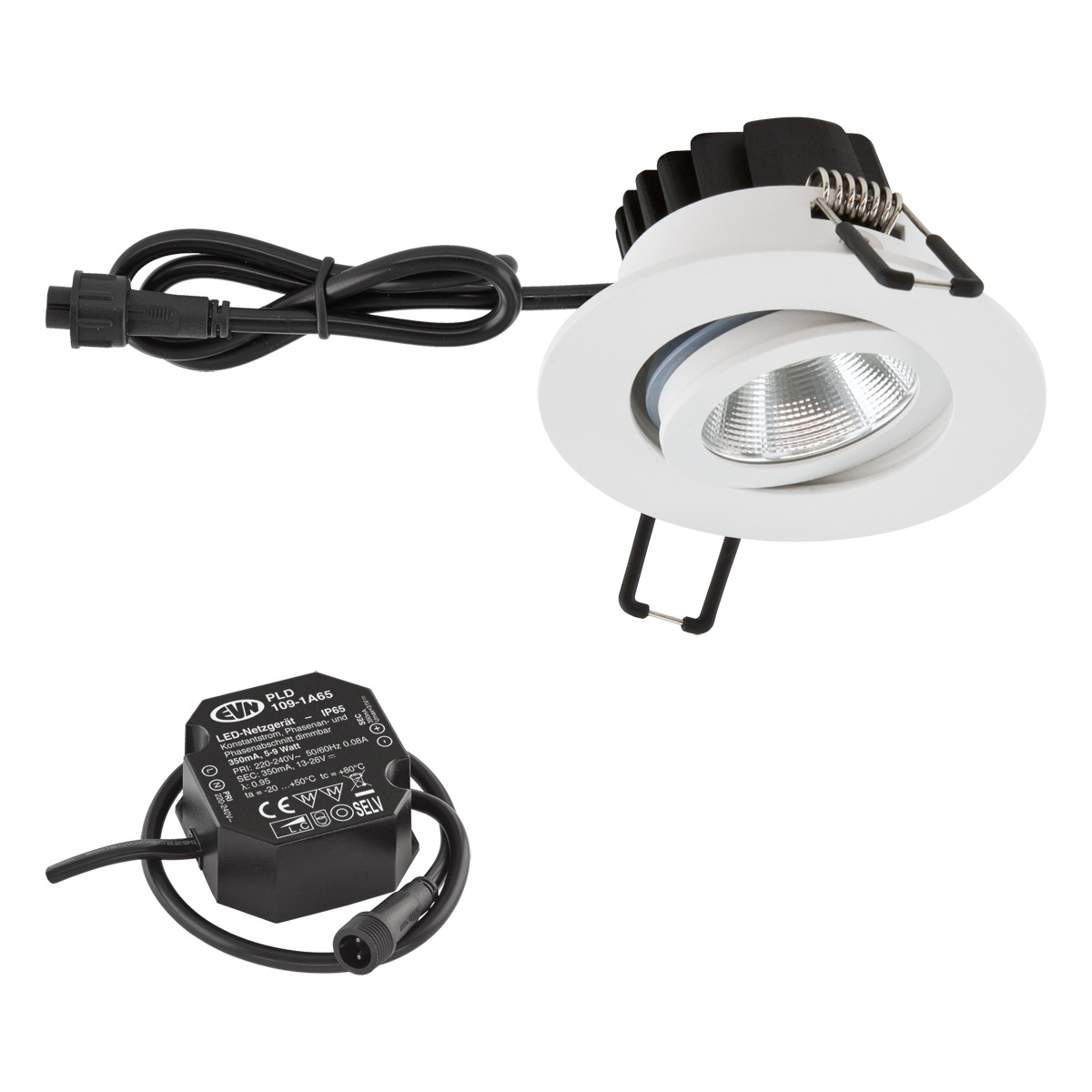 EVN Lichttechnik P-LED Deckeneinbauleuchte 3000K IP65 230V weiß PC650N60102