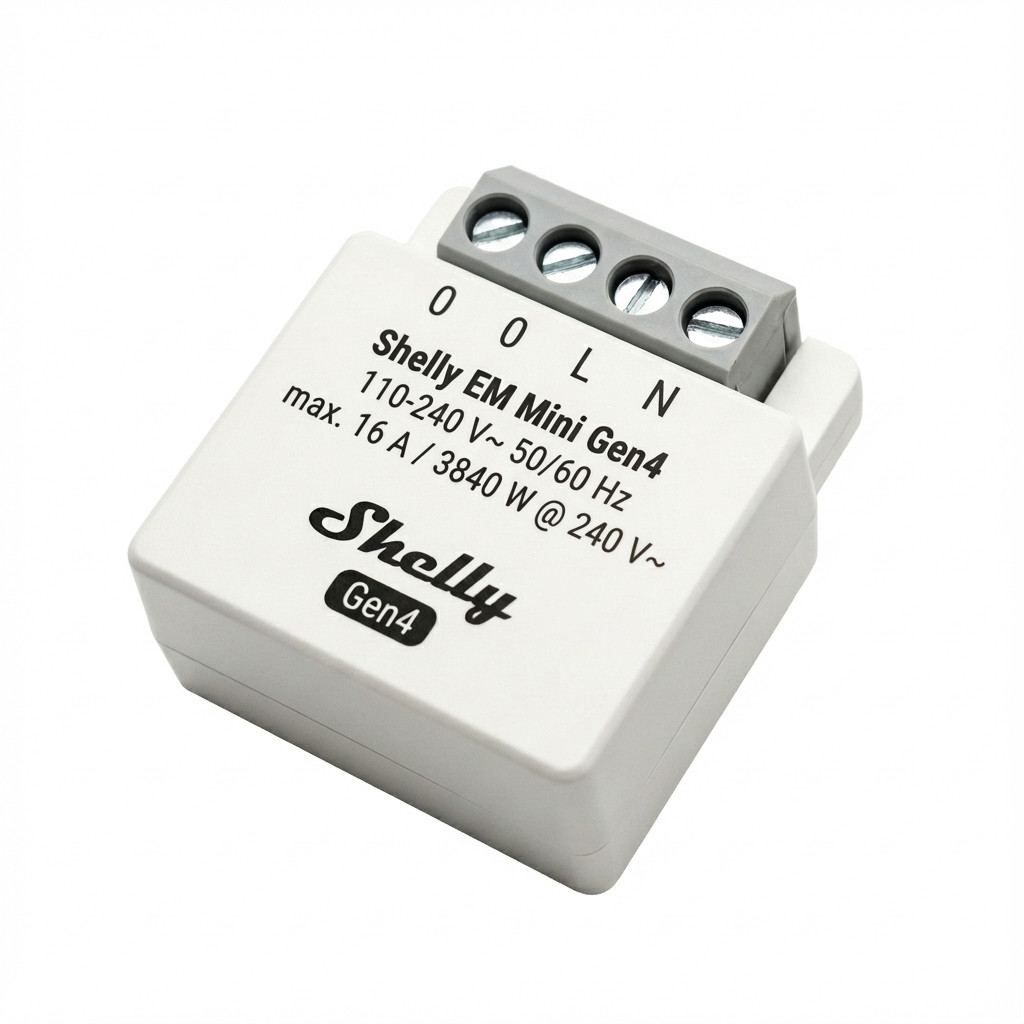 Shelly Shelly Relais "EM Mini Gen4" max 8A 1 Kanal WLAN Matter Zigbee Bluetooth