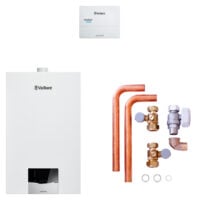 VAILLANT Paket 1.667/2 ecoTEC plus VC 10CS/1-5, VRC 710, Anschlusszubehör