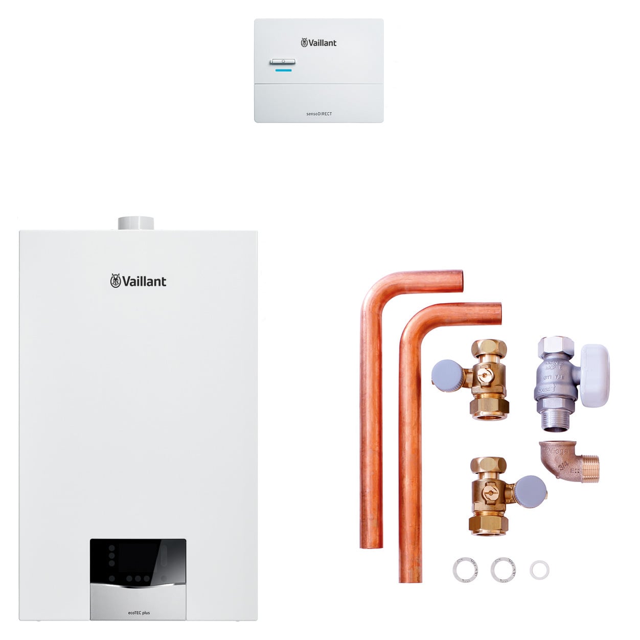 VAILLANT Paket 1.670/2 ecoTEC plus VC 25CS/1-5, VRC 710, Anschlusszubehör