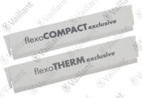 VAILLANT Firmenschild, Satz flexoTHERM Vaillant-Nr. 0020210636