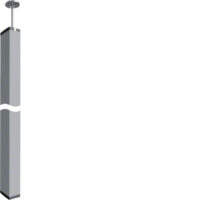 HAGER Installationssäule Aluminium 3100-3400mm DA200 DAS2803100ELN rechteck dpls natur