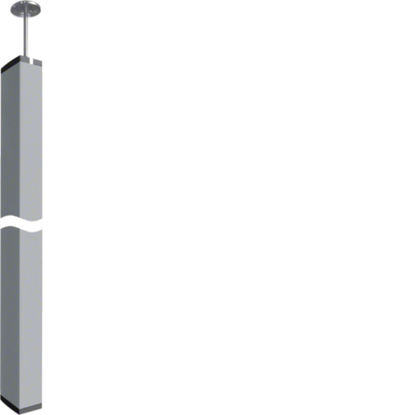 HAGER Installationssäule Aluminium 3100-3400mm DA200 DAS2803100ELN rechteck dpls natur