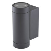 EVN Lichttechnik Wandanbauleuchte 2flg anthrazit IP54 GU10 220-240V 637216N