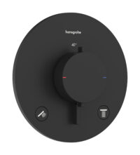 HANSGROHE Thermostat Unterputz Ecostat Comfort Fertigset 2 Verbraucher schwarz matt