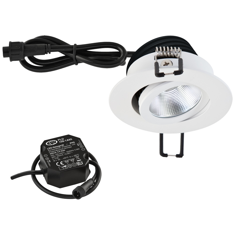 EVN Lichttechnik P-LED Einbauleuchte 230V 4000K weiß PC650N90140