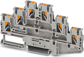 Phoenix Contact Durchgangsreihenklemme 0,14-4qmm, 5,2mm, grau PT 2,5-3L