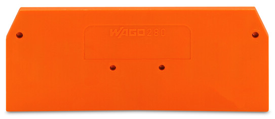 WAGO GmbH &amp; Co. KG Abschlußplatte orange, 2,5mm dick 280-326
