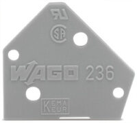 WAGO GmbH & Co. KG Abschlußplatte grau, f Einzelklemmen 236-100