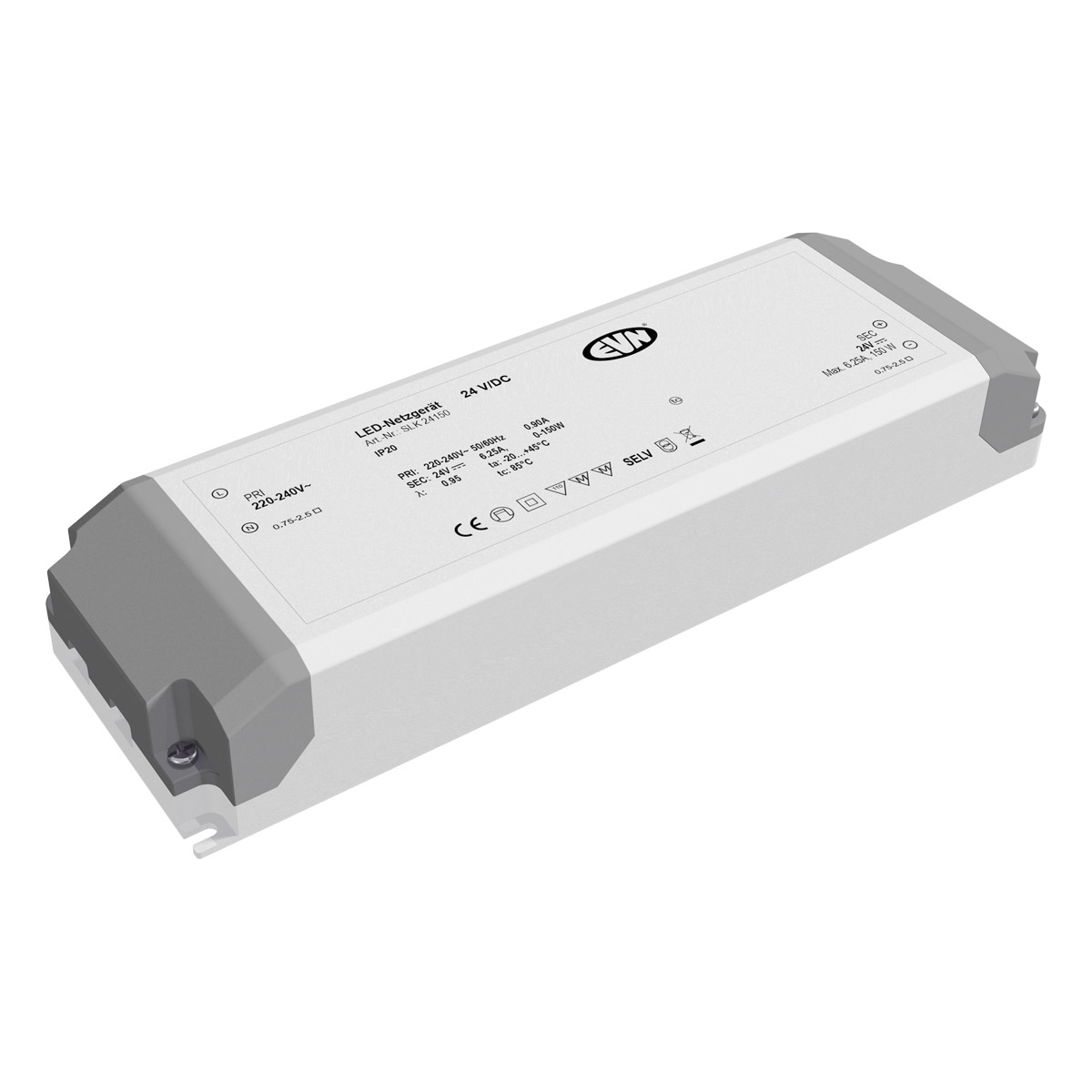 EVN Lichttechnik LED-Netzgerät 24VDC 0,1-150W, IP20 SLK24150