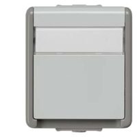 Siemens Dig Industr. IP44 Aufputz SCHUKO-Steckdose 1-fach Schriftf. 5UB4713